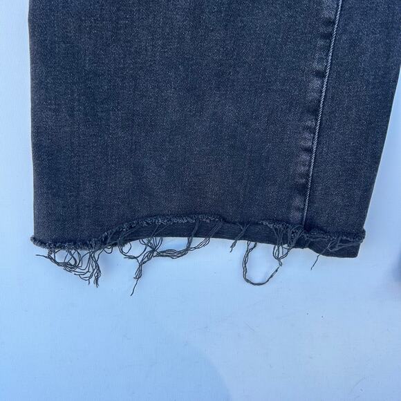 DL1961 Denim Jeans Bridget Boot Cut 31.5” Raw Hem Charcoal Grecian 30 Flare - Picture 8 of 11